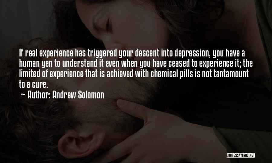 Andrew Solomon Quotes: If Real Experience Has Triggered Your Descent Into Depression, You Have A Human Yen To Understand It Even When You