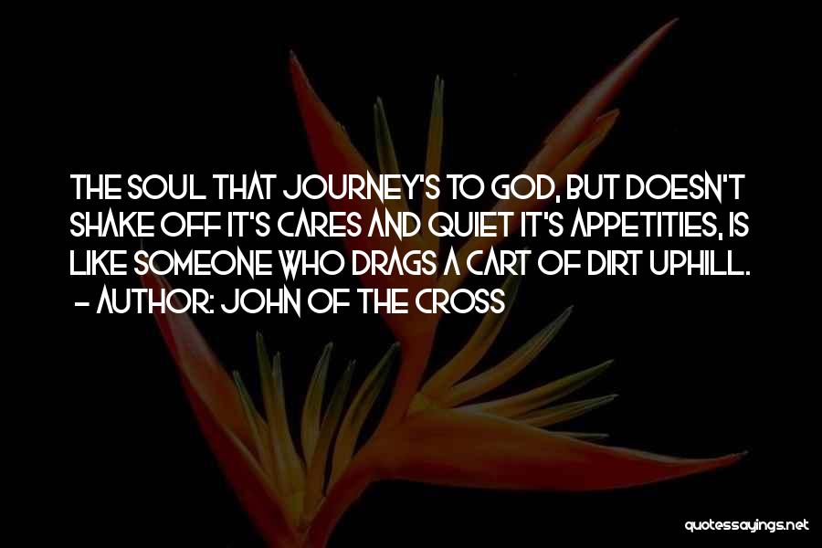 John Of The Cross Quotes: The Soul That Journey's To God, But Doesn't Shake Off It's Cares And Quiet It's Appetities, Is Like Someone Who