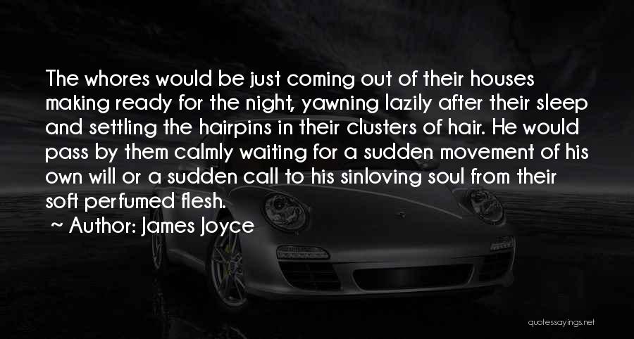 James Joyce Quotes: The Whores Would Be Just Coming Out Of Their Houses Making Ready For The Night, Yawning Lazily After Their Sleep