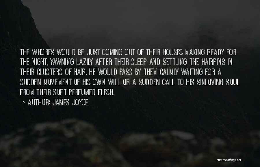 James Joyce Quotes: The Whores Would Be Just Coming Out Of Their Houses Making Ready For The Night, Yawning Lazily After Their Sleep