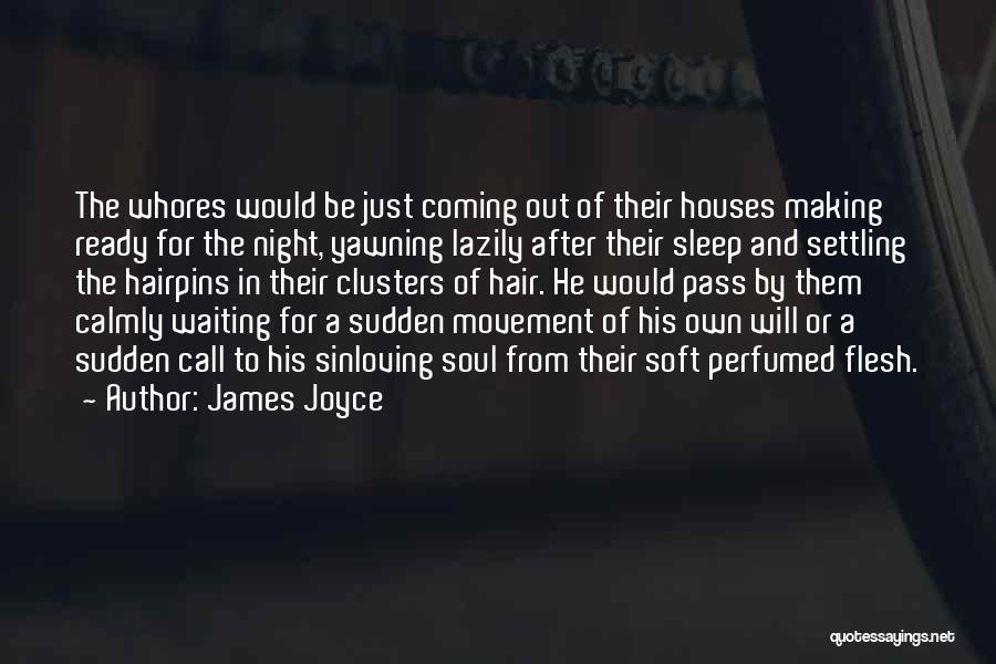 James Joyce Quotes: The Whores Would Be Just Coming Out Of Their Houses Making Ready For The Night, Yawning Lazily After Their Sleep