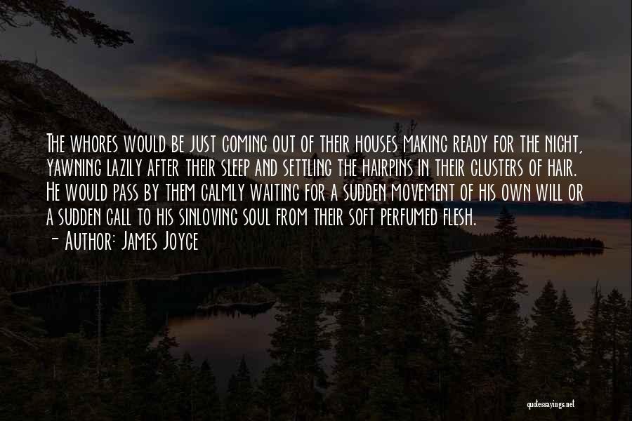 James Joyce Quotes: The Whores Would Be Just Coming Out Of Their Houses Making Ready For The Night, Yawning Lazily After Their Sleep