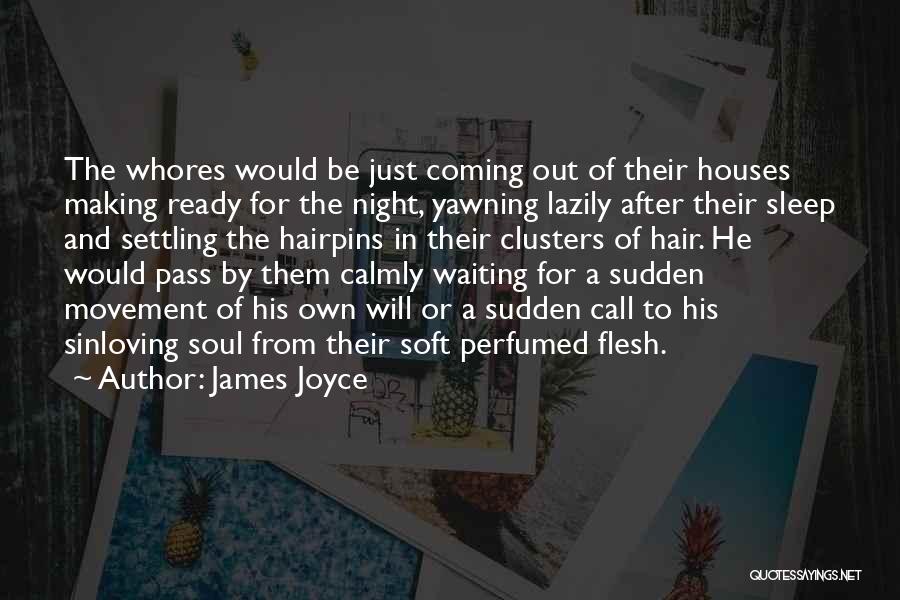 James Joyce Quotes: The Whores Would Be Just Coming Out Of Their Houses Making Ready For The Night, Yawning Lazily After Their Sleep