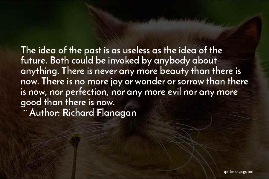 Richard Flanagan Quotes: The Idea Of The Past Is As Useless As The Idea Of The Future. Both Could Be Invoked By Anybody