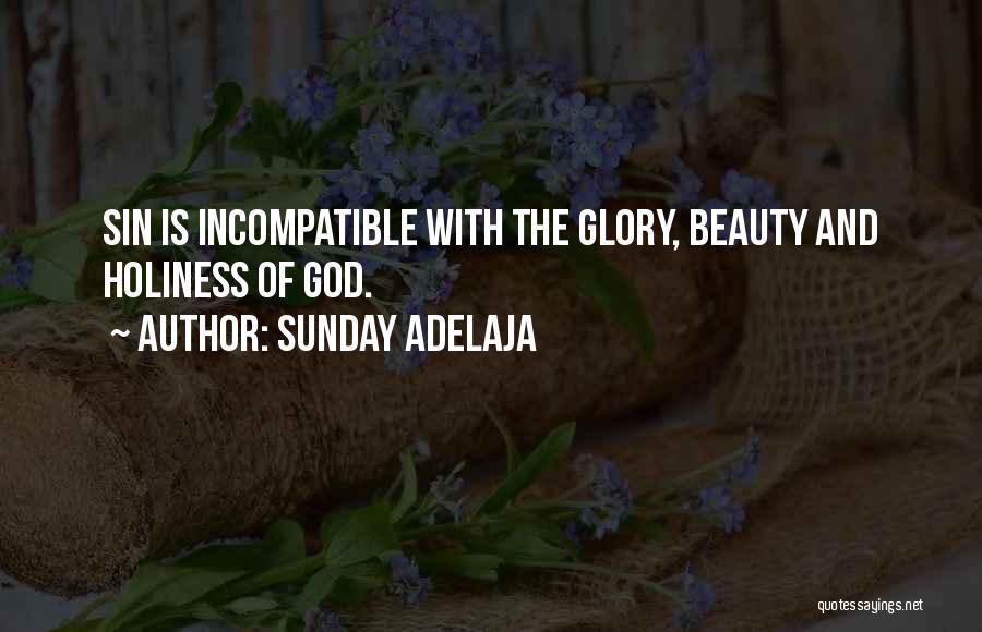 Sunday Adelaja Quotes: Sin Is Incompatible With The Glory, Beauty And Holiness Of God.