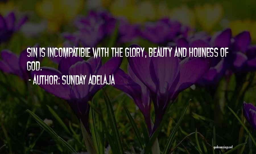 Sunday Adelaja Quotes: Sin Is Incompatible With The Glory, Beauty And Holiness Of God.