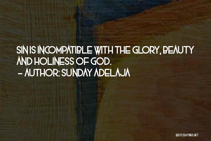 Sunday Adelaja Quotes: Sin Is Incompatible With The Glory, Beauty And Holiness Of God.