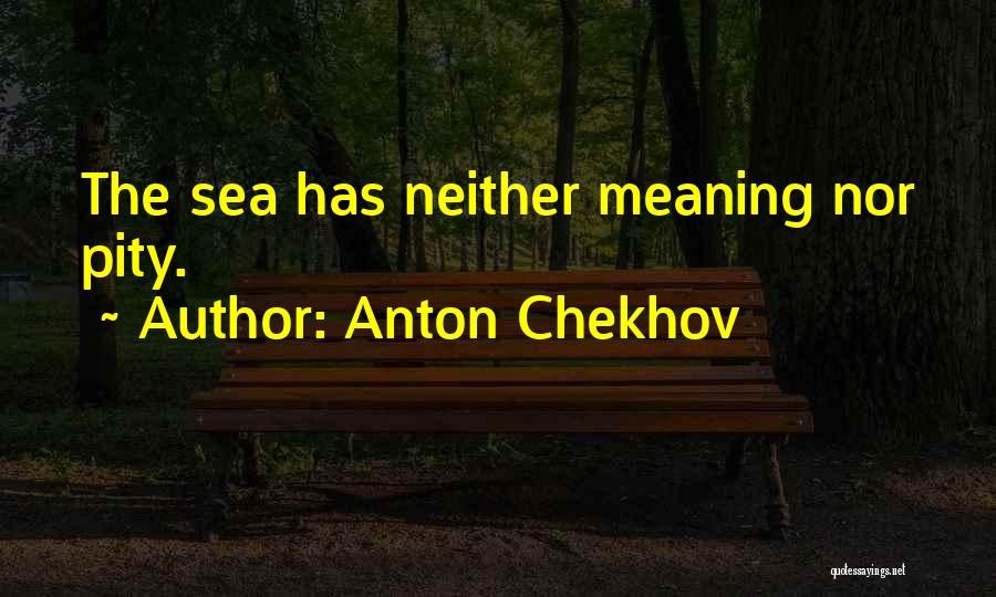 Anton Chekhov Quotes: The Sea Has Neither Meaning Nor Pity.
