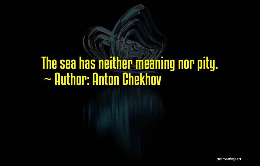 Anton Chekhov Quotes: The Sea Has Neither Meaning Nor Pity.