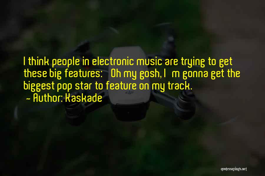 Kaskade Quotes: I Think People In Electronic Music Are Trying To Get These Big Features: 'oh My Gosh, I'm Gonna Get The