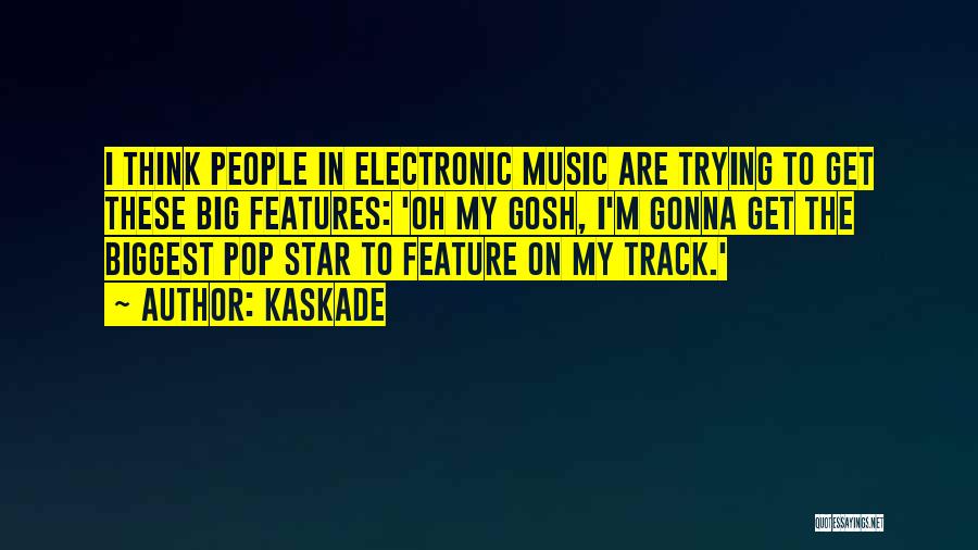 Kaskade Quotes: I Think People In Electronic Music Are Trying To Get These Big Features: 'oh My Gosh, I'm Gonna Get The