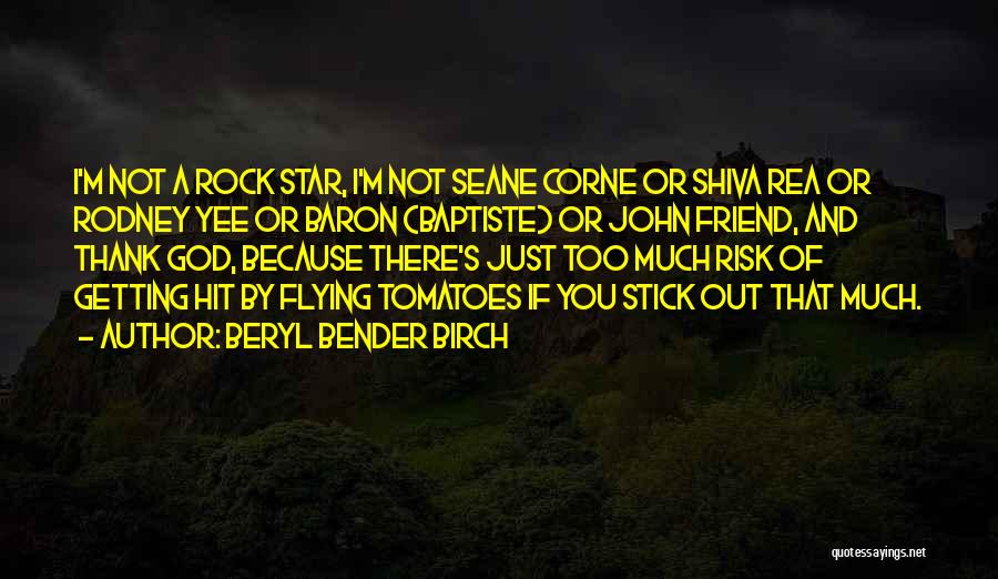 Beryl Bender Birch Quotes: I'm Not A Rock Star, I'm Not Seane Corne Or Shiva Rea Or Rodney Yee Or Baron (baptiste) Or John