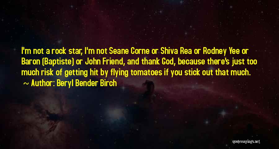 Beryl Bender Birch Quotes: I'm Not A Rock Star, I'm Not Seane Corne Or Shiva Rea Or Rodney Yee Or Baron (baptiste) Or John