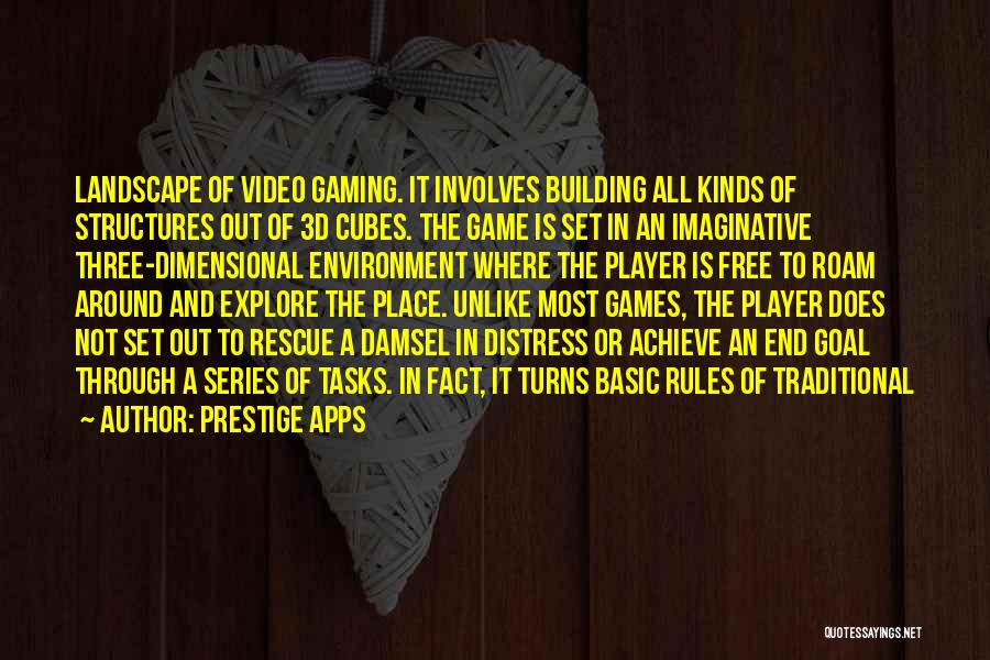 Prestige Apps Quotes: Landscape Of Video Gaming. It Involves Building All Kinds Of Structures Out Of 3d Cubes. The Game Is Set In