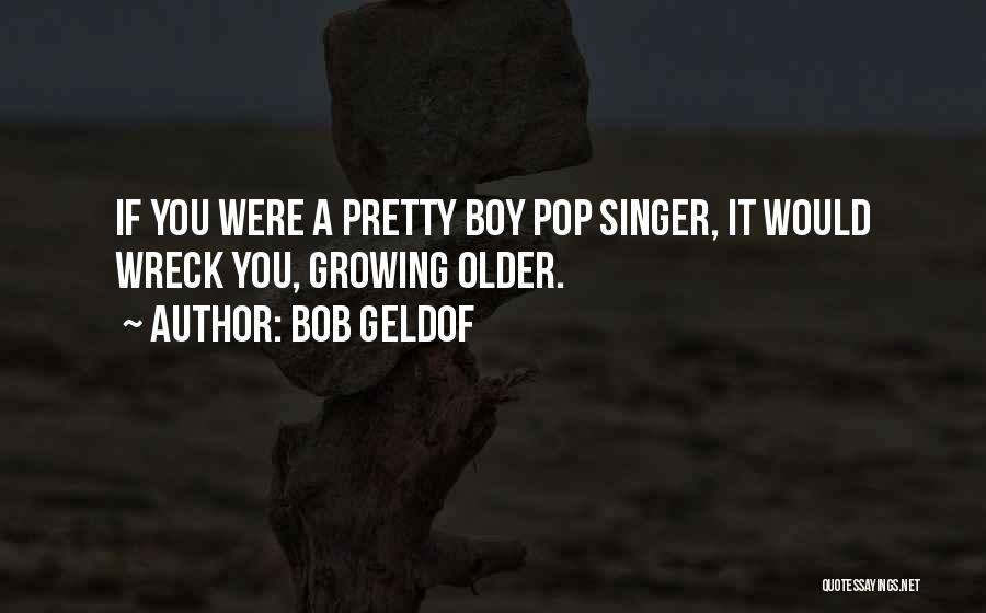 Bob Geldof Quotes: If You Were A Pretty Boy Pop Singer, It Would Wreck You, Growing Older.