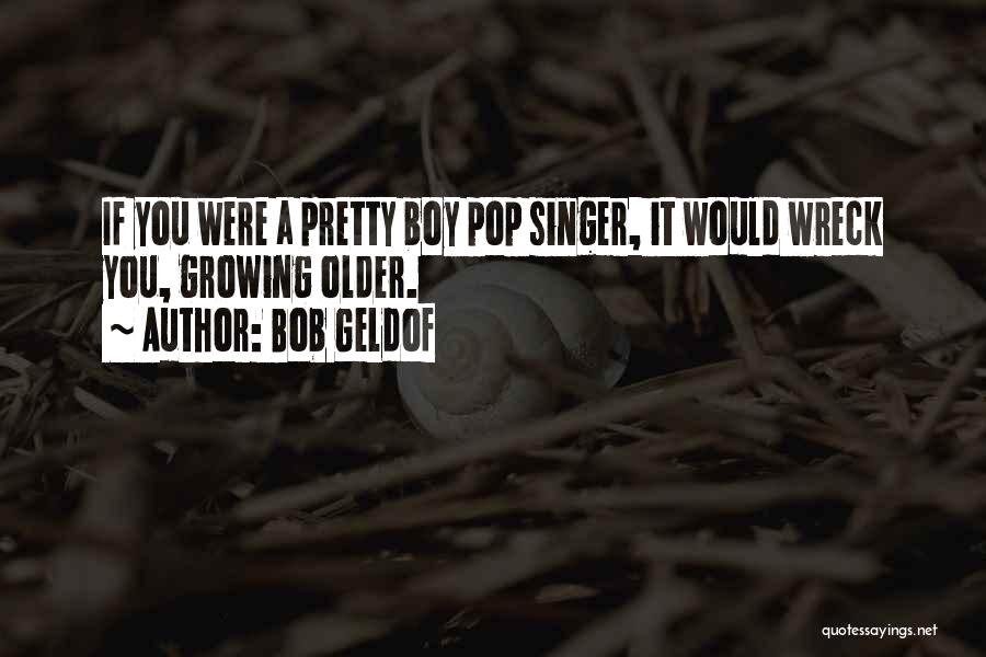 Bob Geldof Quotes: If You Were A Pretty Boy Pop Singer, It Would Wreck You, Growing Older.