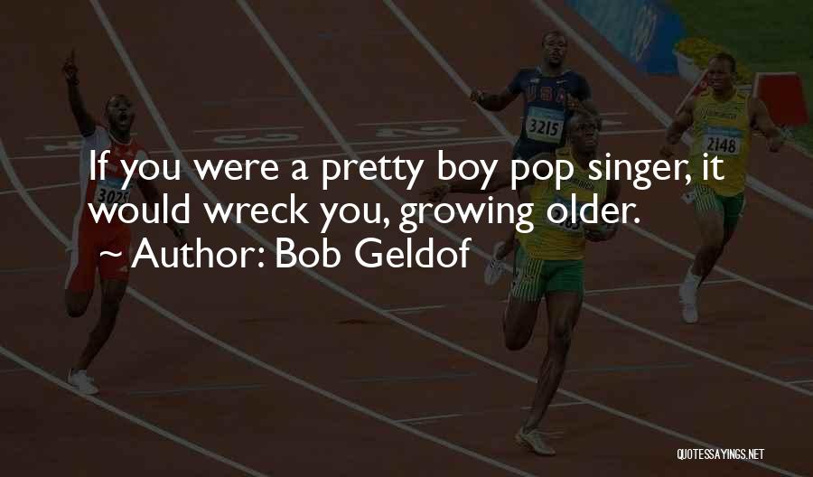 Bob Geldof Quotes: If You Were A Pretty Boy Pop Singer, It Would Wreck You, Growing Older.