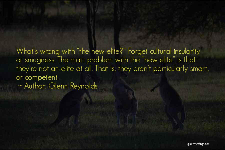 Glenn Reynolds Quotes: What's Wrong With The New Elite? Forget Cultural Insularity Or Smugness. The Main Problem With The New Elite Is That