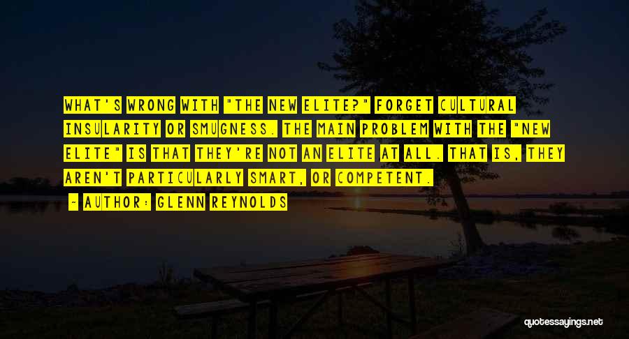 Glenn Reynolds Quotes: What's Wrong With The New Elite? Forget Cultural Insularity Or Smugness. The Main Problem With The New Elite Is That