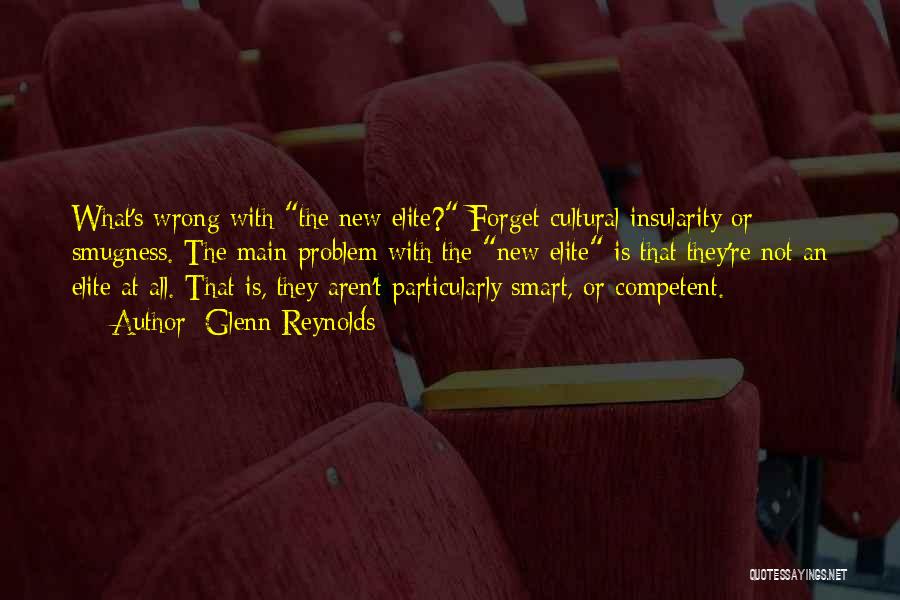 Glenn Reynolds Quotes: What's Wrong With The New Elite? Forget Cultural Insularity Or Smugness. The Main Problem With The New Elite Is That