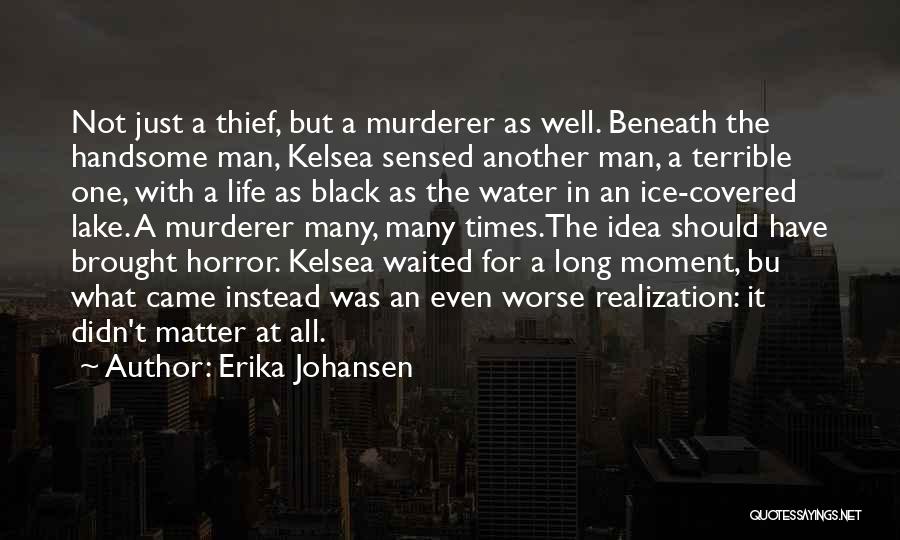 Erika Johansen Quotes: Not Just A Thief, But A Murderer As Well. Beneath The Handsome Man, Kelsea Sensed Another Man, A Terrible One,