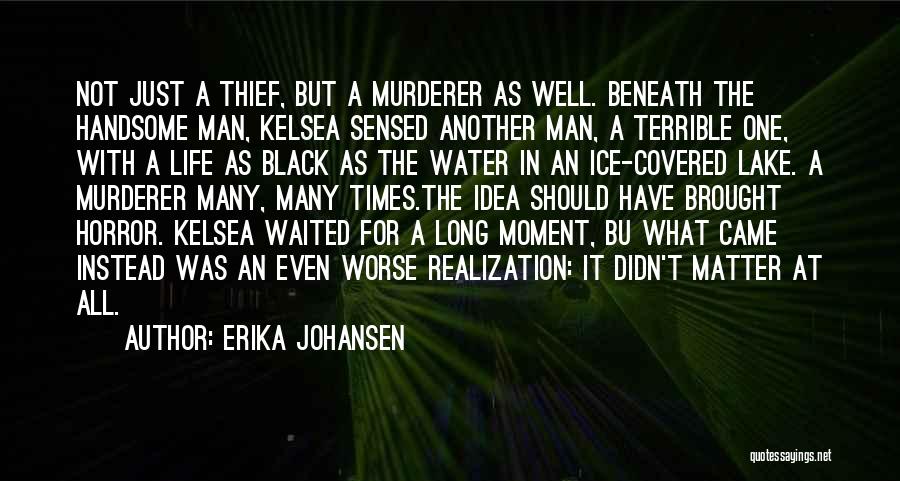 Erika Johansen Quotes: Not Just A Thief, But A Murderer As Well. Beneath The Handsome Man, Kelsea Sensed Another Man, A Terrible One,