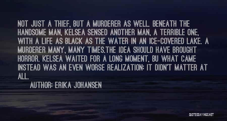 Erika Johansen Quotes: Not Just A Thief, But A Murderer As Well. Beneath The Handsome Man, Kelsea Sensed Another Man, A Terrible One,