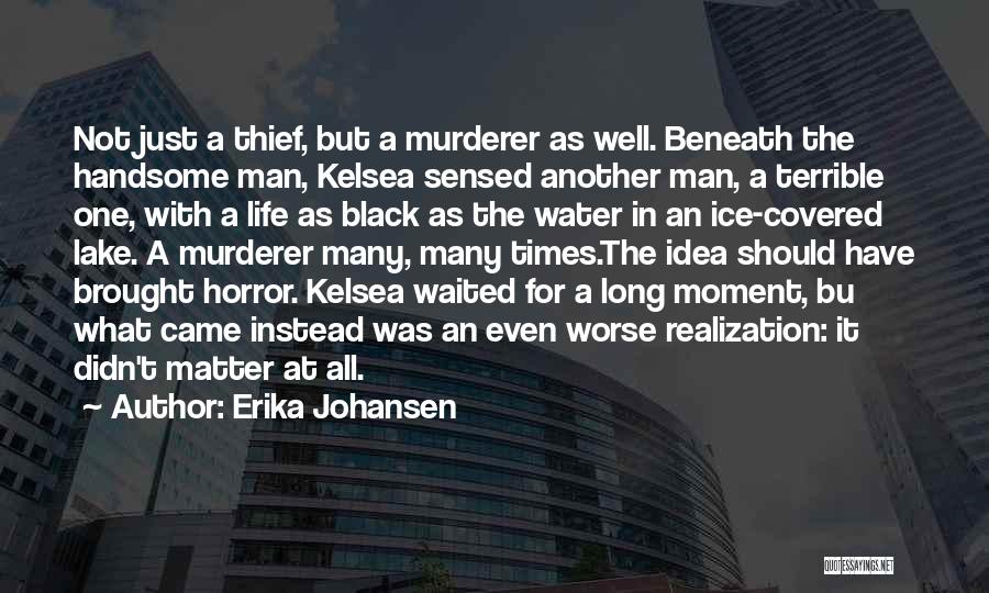 Erika Johansen Quotes: Not Just A Thief, But A Murderer As Well. Beneath The Handsome Man, Kelsea Sensed Another Man, A Terrible One,