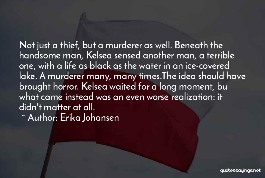 Erika Johansen Quotes: Not Just A Thief, But A Murderer As Well. Beneath The Handsome Man, Kelsea Sensed Another Man, A Terrible One,