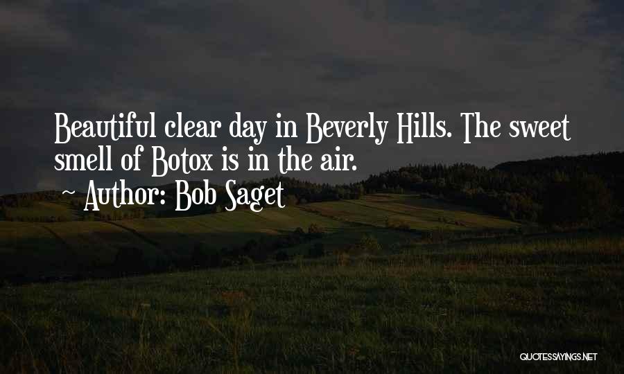 Bob Saget Quotes: Beautiful Clear Day In Beverly Hills. The Sweet Smell Of Botox Is In The Air.