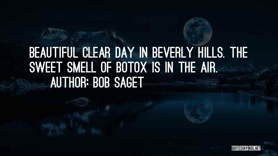 Bob Saget Quotes: Beautiful Clear Day In Beverly Hills. The Sweet Smell Of Botox Is In The Air.