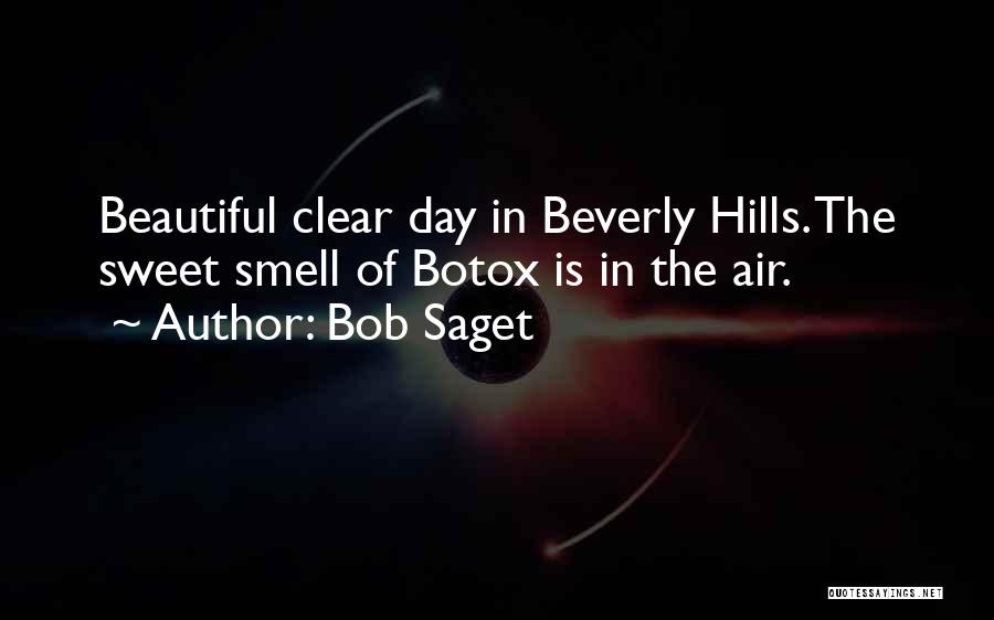 Bob Saget Quotes: Beautiful Clear Day In Beverly Hills. The Sweet Smell Of Botox Is In The Air.