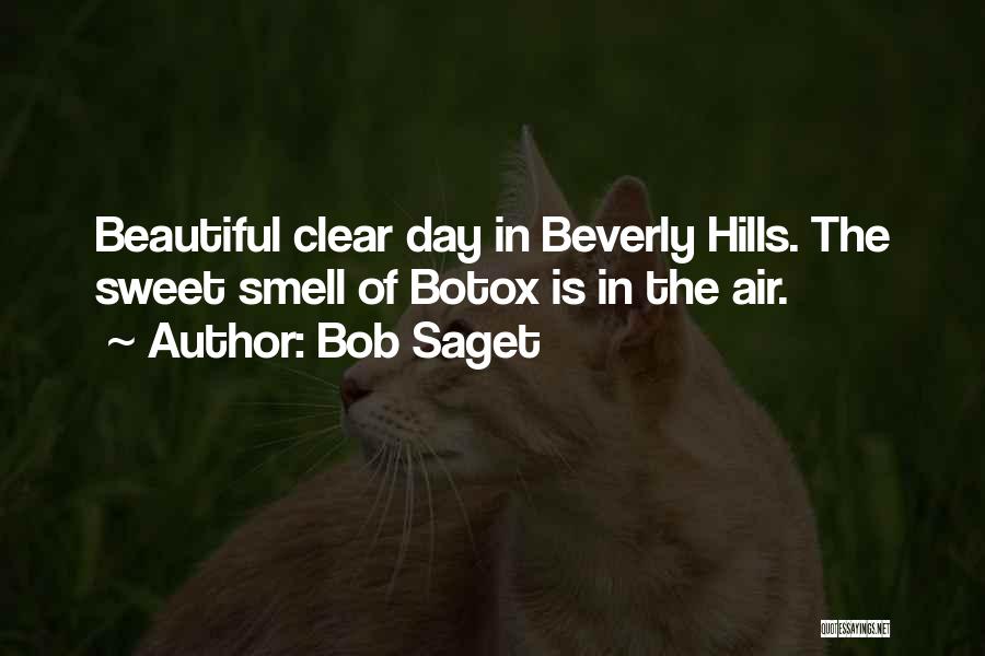 Bob Saget Quotes: Beautiful Clear Day In Beverly Hills. The Sweet Smell Of Botox Is In The Air.