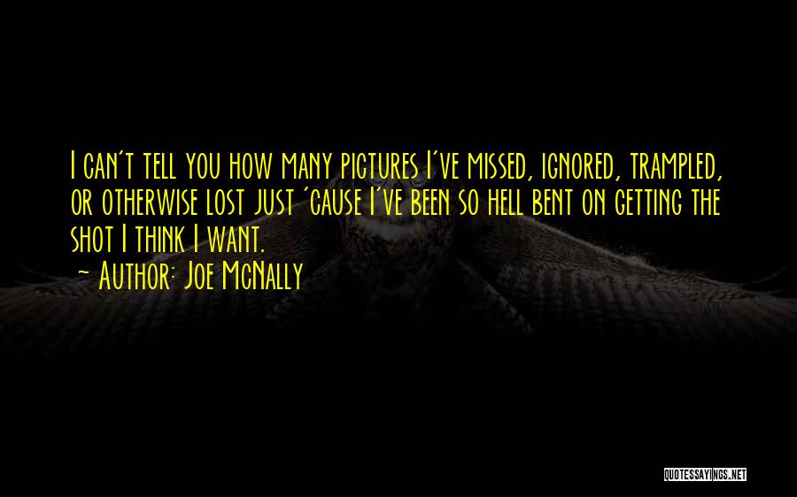 Joe McNally Quotes: I Can't Tell You How Many Pictures I've Missed, Ignored, Trampled, Or Otherwise Lost Just 'cause I've Been So Hell