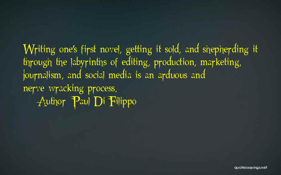 Paul Di Filippo Quotes: Writing One's First Novel, Getting It Sold, And Shepherding It Through The Labyrinths Of Editing, Production, Marketing, Journalism, And Social