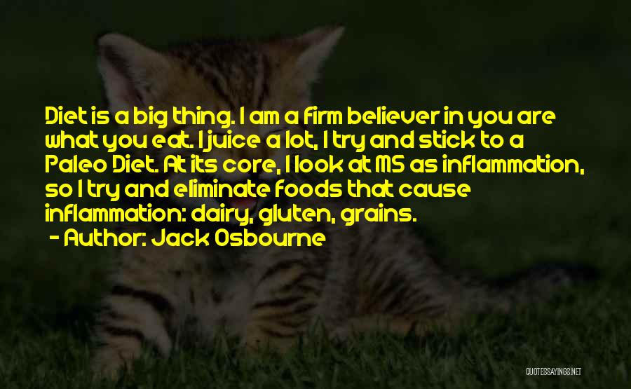 Jack Osbourne Quotes: Diet Is A Big Thing. I Am A Firm Believer In You Are What You Eat. I Juice A Lot,