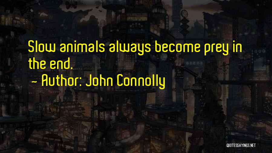 John Connolly Quotes: Slow Animals Always Become Prey In The End.