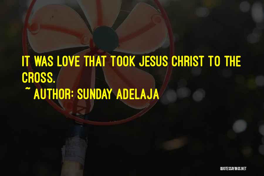 Sunday Adelaja Quotes: It Was Love That Took Jesus Christ To The Cross.