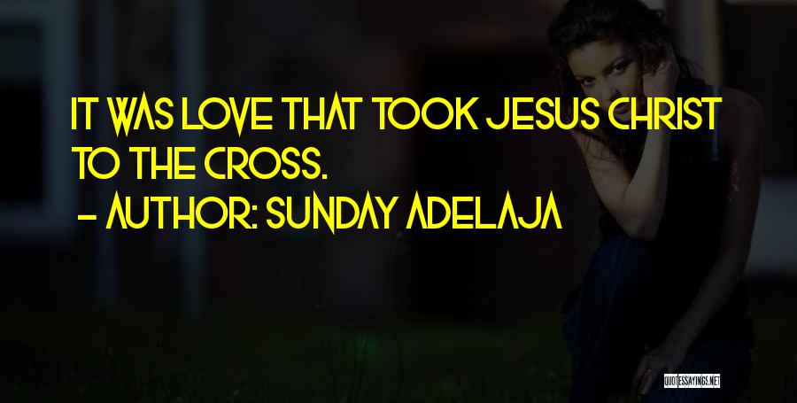 Sunday Adelaja Quotes: It Was Love That Took Jesus Christ To The Cross.