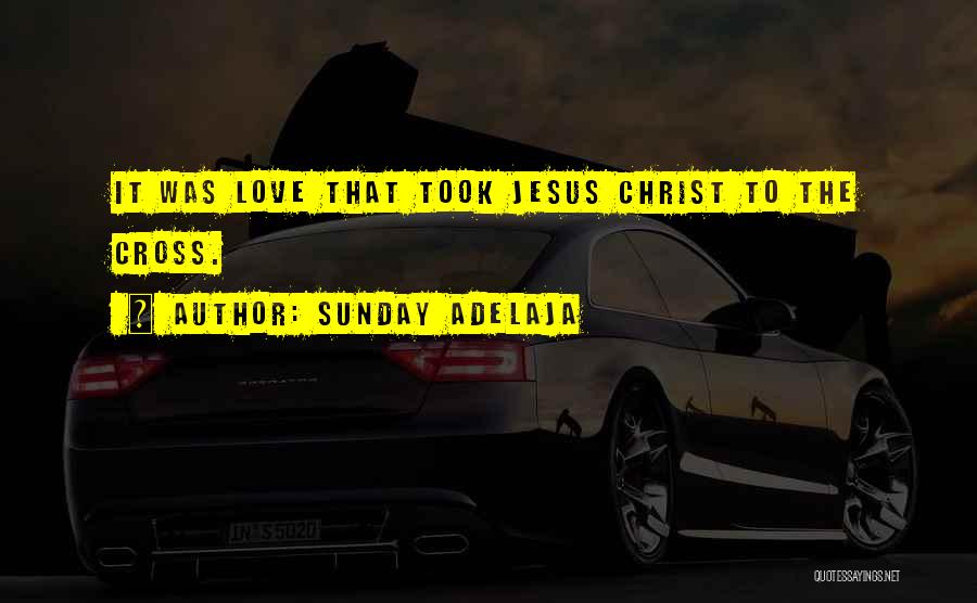 Sunday Adelaja Quotes: It Was Love That Took Jesus Christ To The Cross.