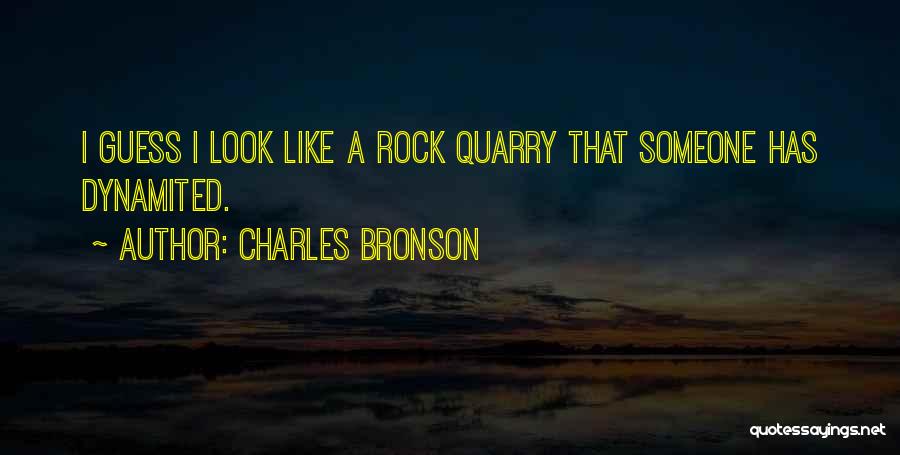 Charles Bronson Quotes: I Guess I Look Like A Rock Quarry That Someone Has Dynamited.
