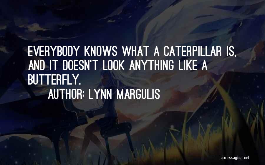 Lynn Margulis Quotes: Everybody Knows What A Caterpillar Is, And It Doesn't Look Anything Like A Butterfly.