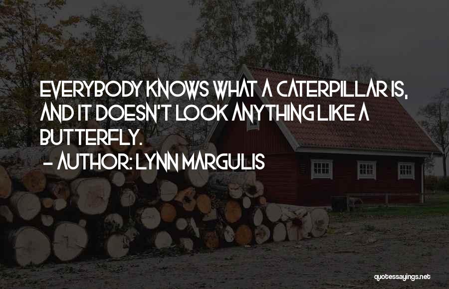 Lynn Margulis Quotes: Everybody Knows What A Caterpillar Is, And It Doesn't Look Anything Like A Butterfly.