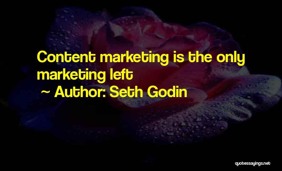 Seth Godin Quotes: Content Marketing Is The Only Marketing Left