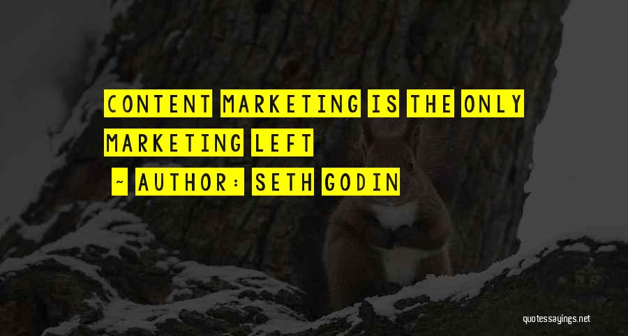 Seth Godin Quotes: Content Marketing Is The Only Marketing Left