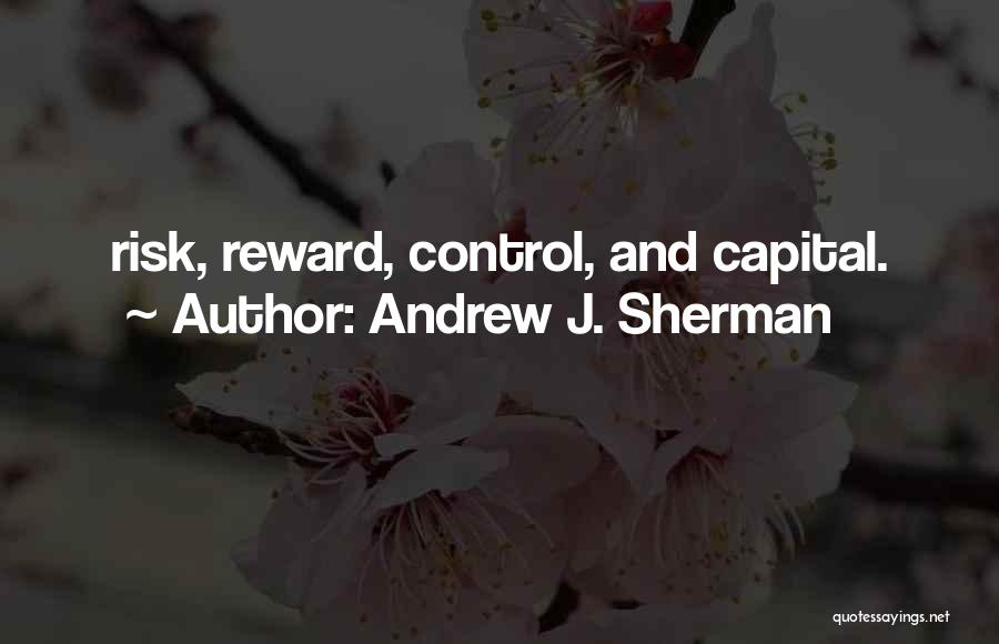 Andrew J. Sherman Quotes: Risk, Reward, Control, And Capital.