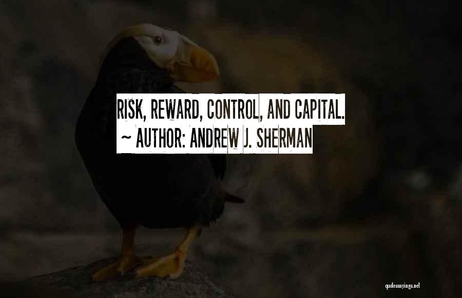 Andrew J. Sherman Quotes: Risk, Reward, Control, And Capital.