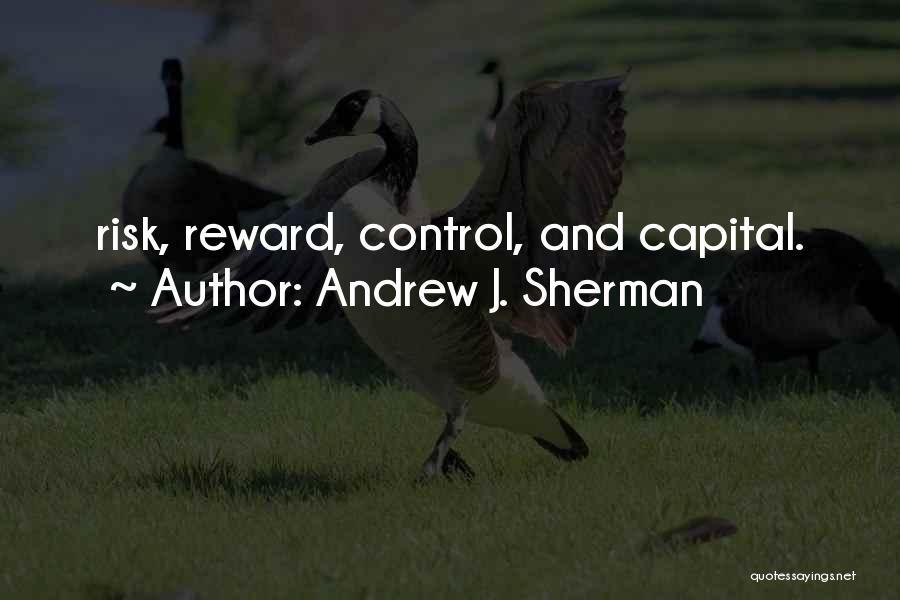 Andrew J. Sherman Quotes: Risk, Reward, Control, And Capital.
