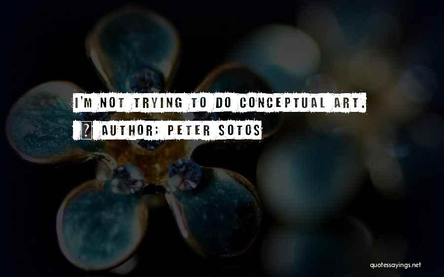 Peter Sotos Quotes: I'm Not Trying To Do Conceptual Art.