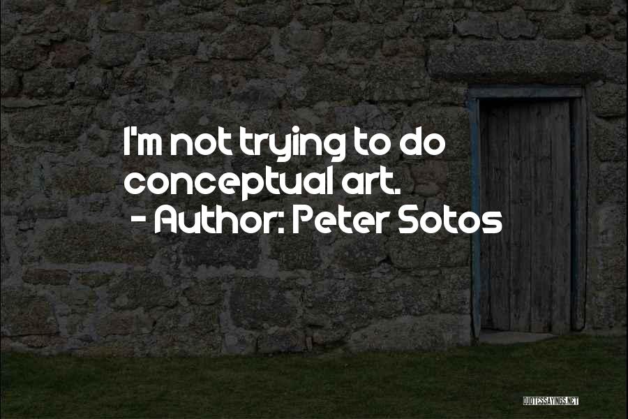 Peter Sotos Quotes: I'm Not Trying To Do Conceptual Art.